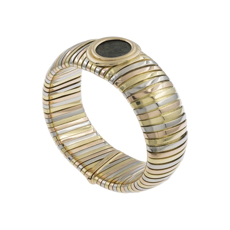 Bulgari bracciale tubogas collezione Monete. Stima 20-30 mila euro