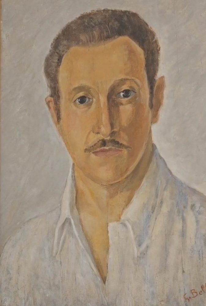 Autoritratto di Gino Bellani in mostra a La Spezia
