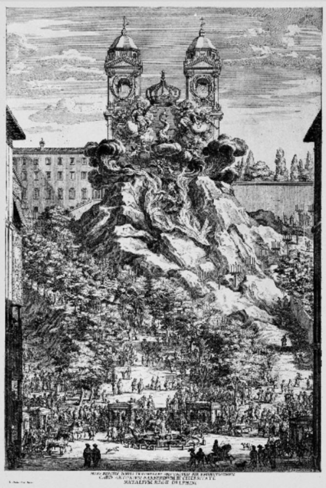 Dominique Barrière, Apparato per la festa della nascita del Delfino di Francia, 1662