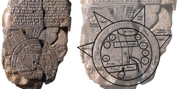 Imago mundi babilonese su pietra