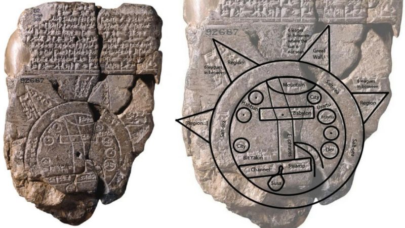 Imago mundi babilonese su pietra