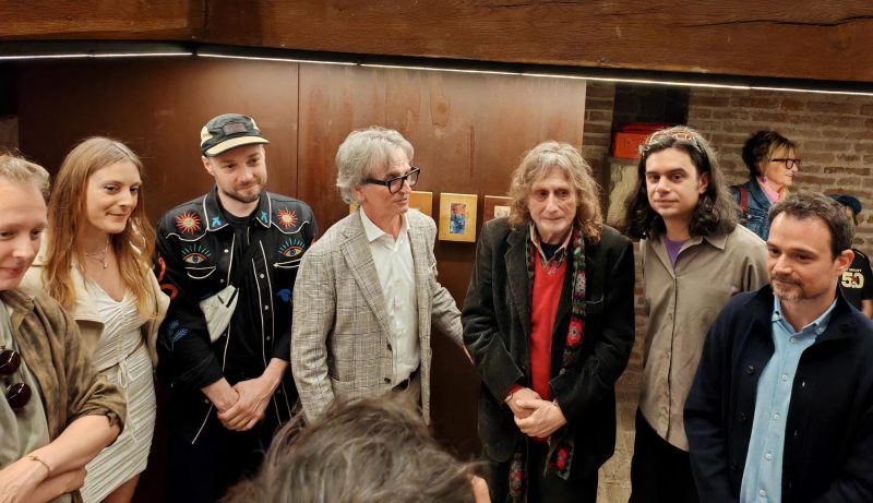 La Scuola di Venezia, Fondazione Coppola, Vicenza, da sinistra Eric Pasino, Chiara Calore, Thomas Braida, Antonio Coppola, Carlo Di Raco, Paolo Pretolani, Nebojša Despotović
