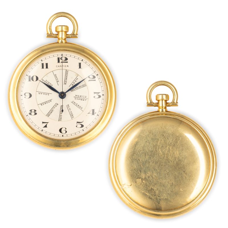 CARTIER CRONOMETRO E ORE DEL MONDO, FRANCIA 1930 CIRCA