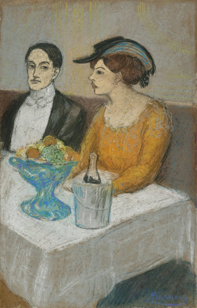 Picasso, Homme et femme à table