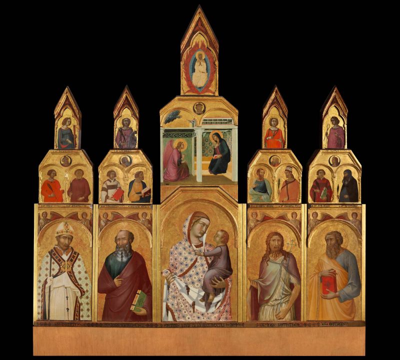 Pietro Lorenzetti, Polittico di Pieve, 1320 circa, tempera su tavola, 312 x 295 x 9 cm, Chiesa di Santa Maria della Pieve, Arezzo © Gentile concessione dell’Ufficio Beni Culturali della Diocesi di Arezzo-Cortona-Sansepolcro - L.A.D. Photographic di Angelo Latronico