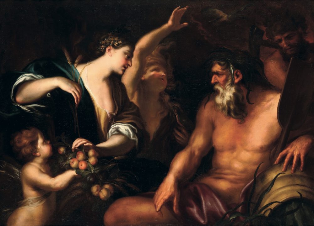 Domenico Piola, I quattro elementi. Stima € 45.000,00 / 50.000,00