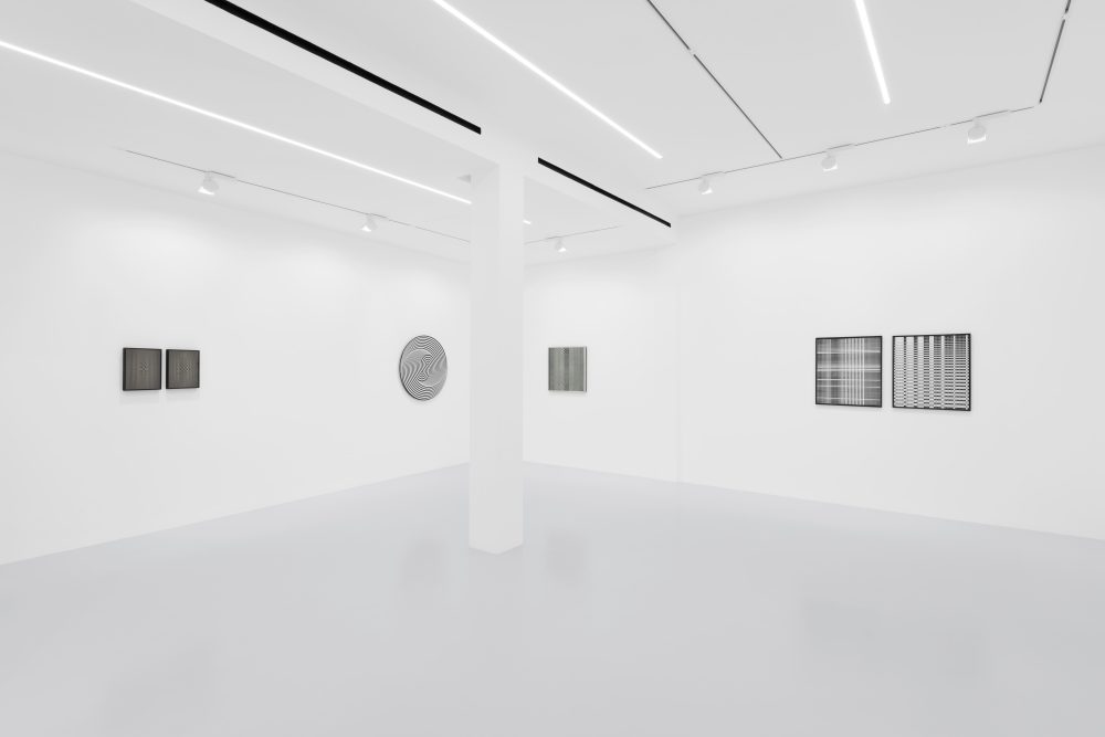 "X Incantamento. Marina Apollonio, Lucia Di Luciano, Helga Philipp, Esther Stocker", Galleria 10 A.M. ART, Milano, photo by Mattia Mognetti.