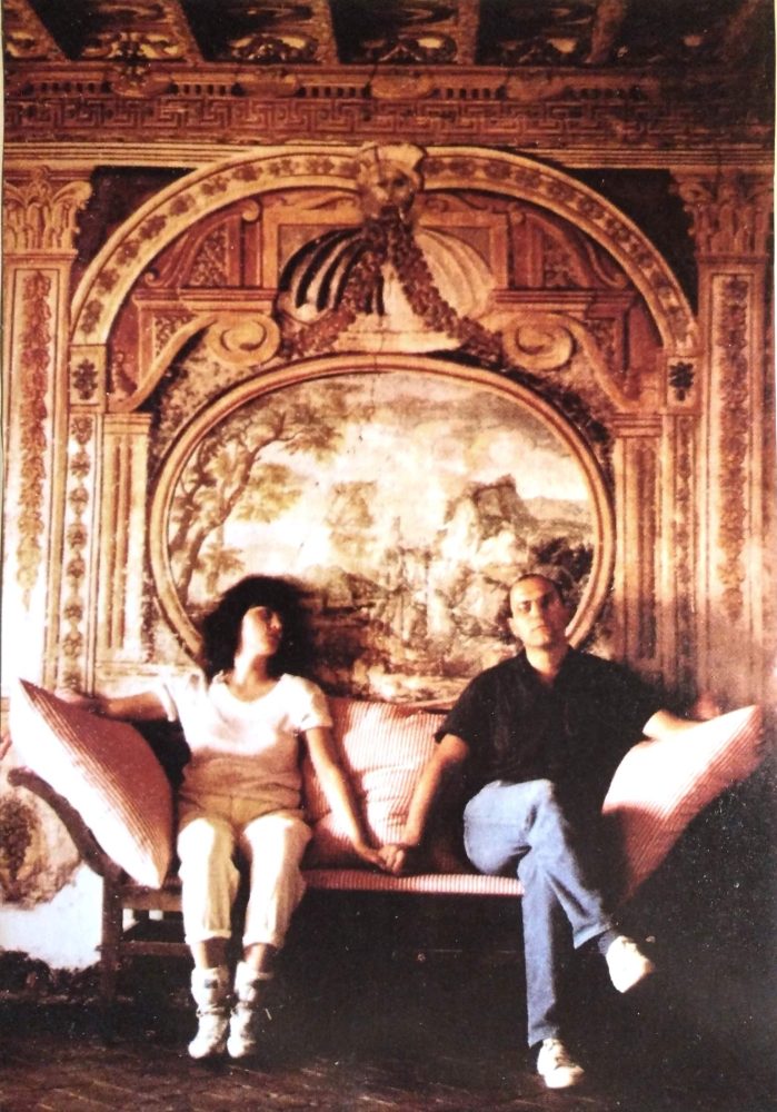 Bruno Ceccobelli con Caterina a Tonnicoda