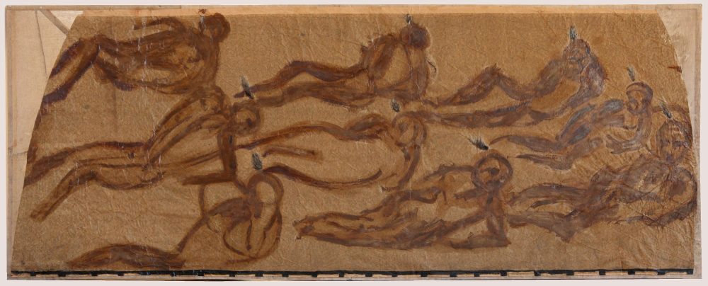 Bruno Ceccobelli, ''Filosofi spiaggiati'', 1984, opera realizzata a Tonnicoda