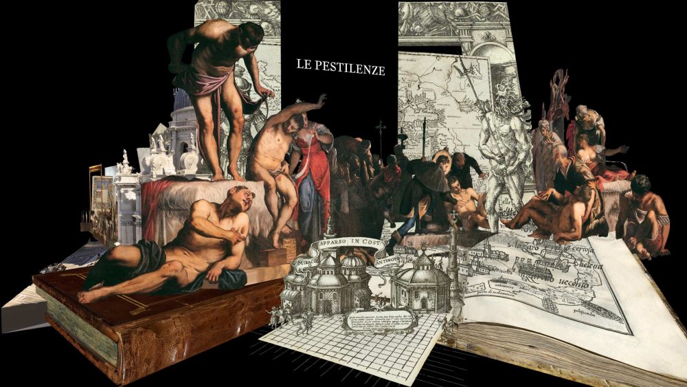 L’installazione multimediale dello studio camerAnebbia per la mostra Venezia e le epidemie, alla Fondazione Giorgio Cini