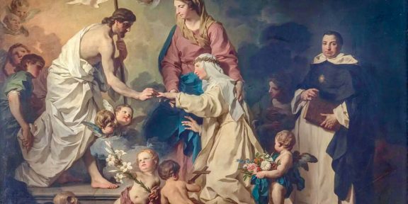 Pierre Subleyras, Matrimonio mistico di Santa Caterina de' Ricci, 1746 © Gallerie degli Uffizi