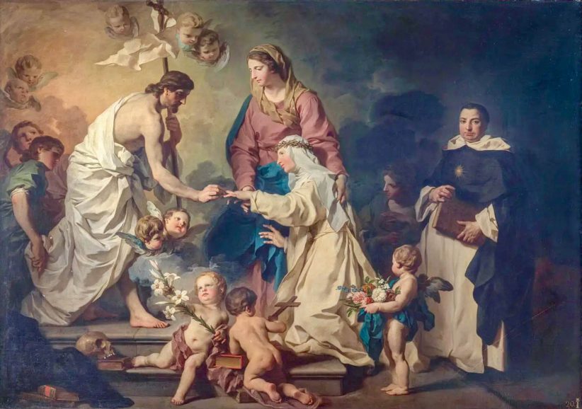 Pierre Subleyras, Matrimonio mistico di Santa Caterina de' Ricci, 1746 © Gallerie degli Uffizi