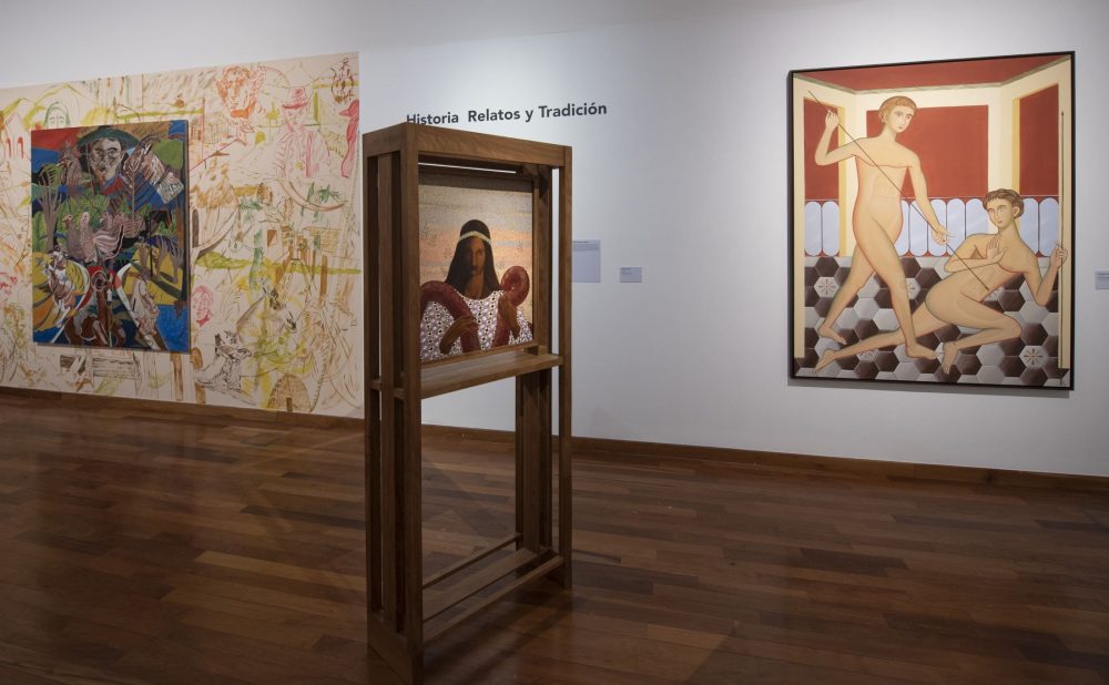 Installation view della mostra Pittura italiana oggi Una nuova scena, foto Romina Santarelli Courtesy Istituto Italiano di Cultura Buenos Aires