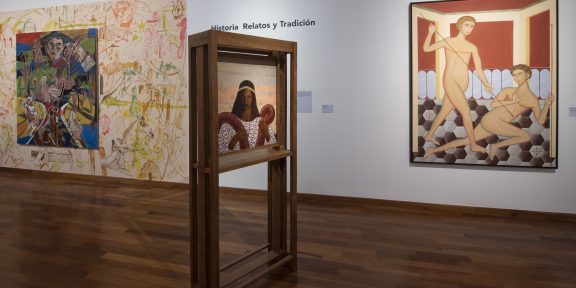 Installation view della mostra Pittura italiana oggi Una nuova scena, foto Romina Santarelli Courtesy Istituto Italiano di Cultura Buenos Aires