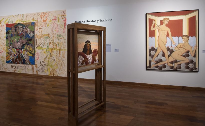 Installation view della mostra Pittura italiana oggi Una nuova scena, foto Romina Santarelli Courtesy Istituto Italiano di Cultura Buenos Aires