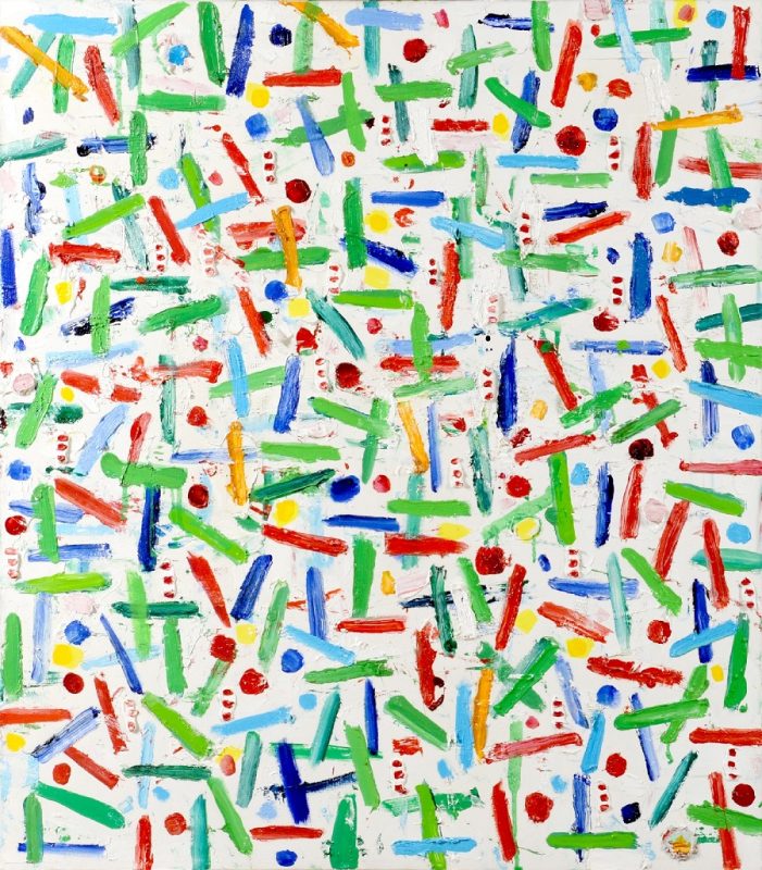 Peter Halley, The border, 2009. Base d’asta: 90.000 €