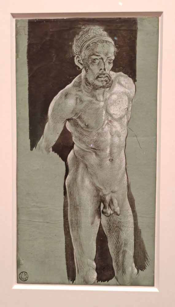Albrecht Dürer, Autoritratto a corpo nudo, 1500-1512 ca., Klassik Stiftung Weimar, Weimar corpo