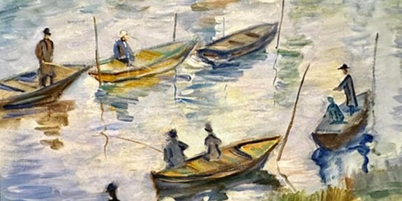 Claude Monet, studio per Les pecheurs de Poissy