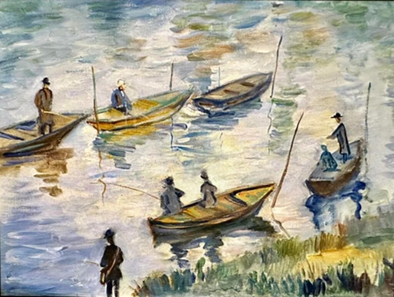 Claude Monet, studio per Les pecheurs de Poissy