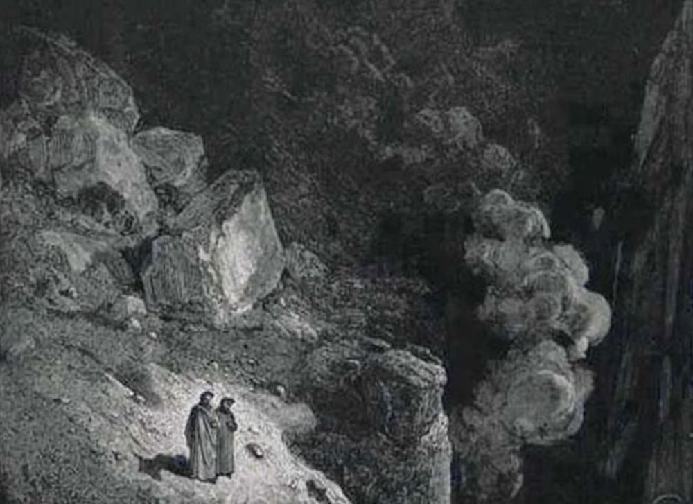 Gustave Doré, inferno canto 17, particolare