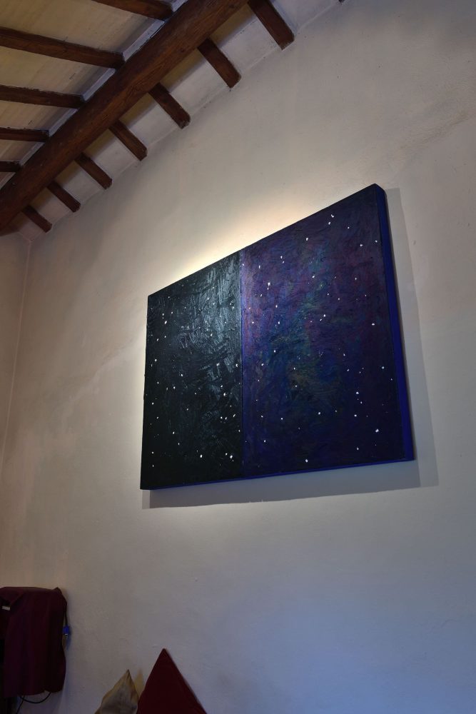 Installation view, Davide Mancini Zanchi, Cielus Notturnus Romanticus, 2021 ph Michele Alberto Sereni