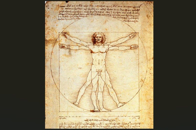 Leonardo, Uomo vitruviano 1490 -1497 ca., Gallerie dell'Accademia, Venezia