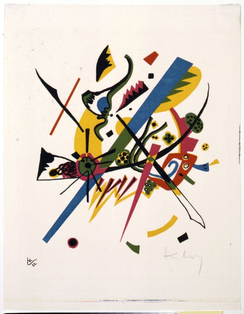 Dal portfolio di Wassily Kandinsky, Kleine Welten [Piccoli mondi], 1922, Kandinsky, Wassily, Kleine Welten I, 1922, Litografia, 24.8 × 21.8 cm, Fondazione Marguerite Arp, Locarno, Foto Carlo Reguzzi