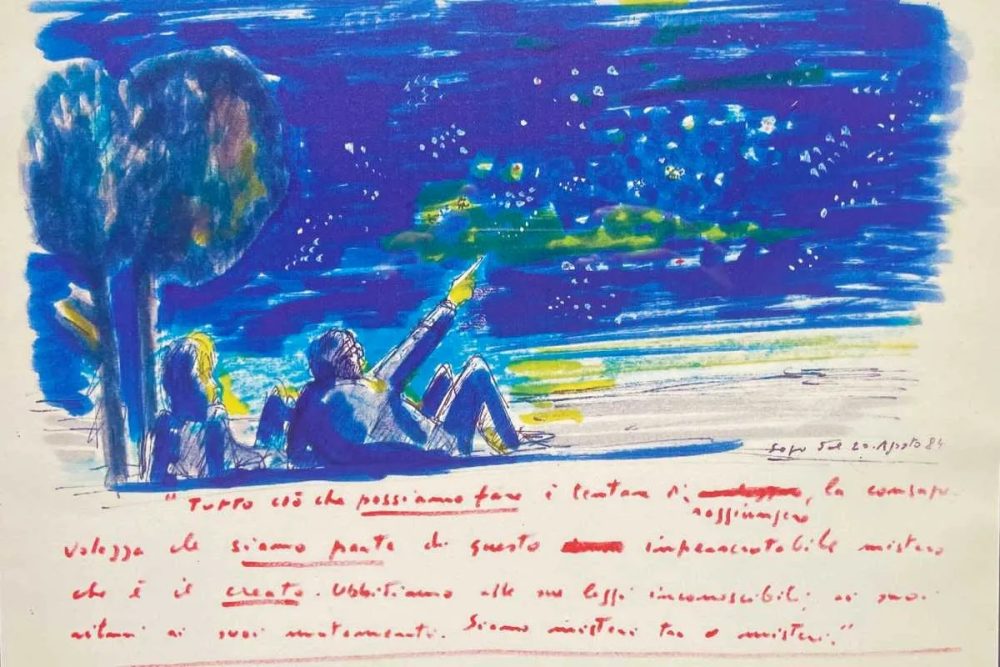 Federico Fellini, Sogno, 20 agosto 1984, Archivio Fellini Museum di Rimini, ©Comune di Rimini e Francesca Fabbri Fellini