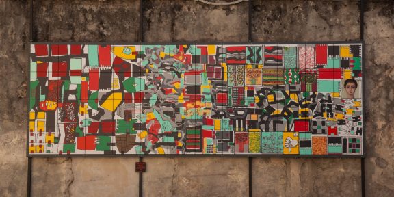 Il murale di Tano Pisano, PACE, tecnica libera, 2025