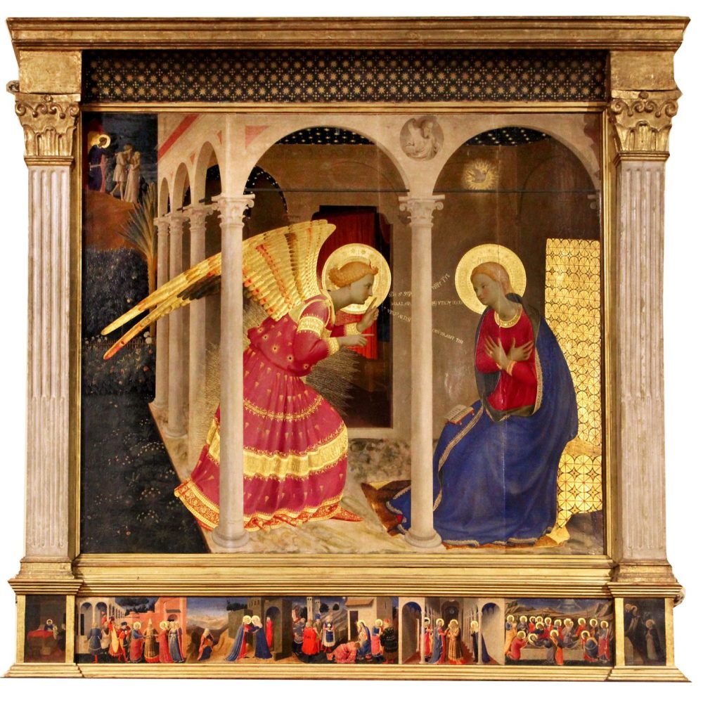 Beato Angelico, Annunciazione (1432), Museo della Basilica di Santa Maria delle Grazie a San Giovanni Valdarno, Arezzo