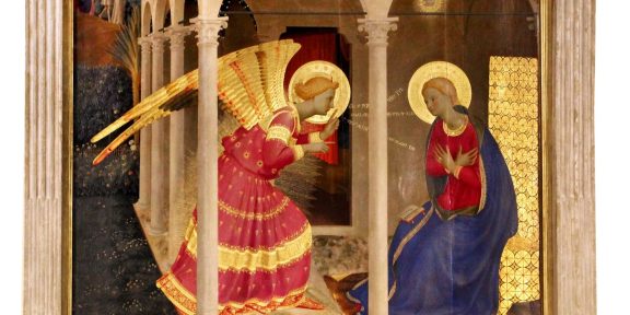 Beato Angelico, Annunciazione (1432), Museo della Basilica di Santa Maria delle Grazie a San Giovanni Valdarno, Arezzo