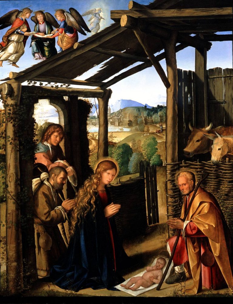 Boccaccio Boccaccino, Adorazione dei pastori, ca.1500-1507, Museo Nazionale di Capodimonte, Napoli