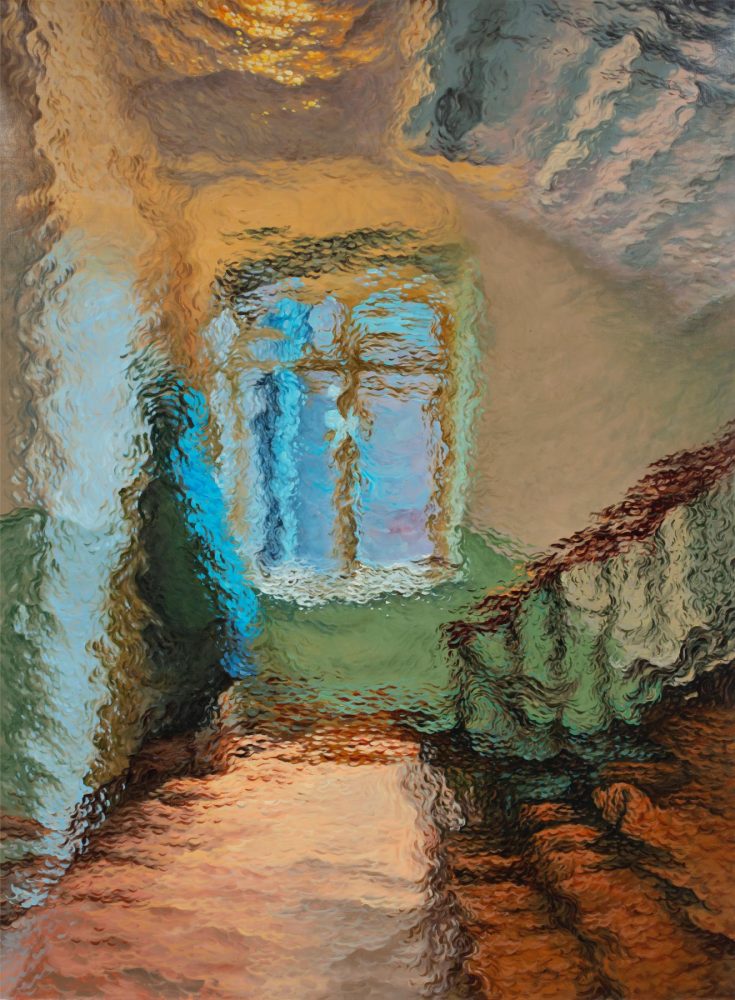 Diango Hernández, Window 1, 2025, Oil on canvas, 110 x 150 cm. Courtesy Wizard Gallery