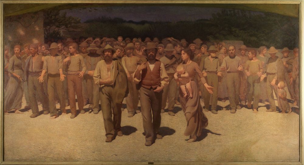 Giuseppe Pellizza da Volpedo, Il Quarto Stato, 1898-1901 circa, olio su tela, 293 x 545 cm, Copyright Comune di Milano - tutti i diritti riservati - Milano, Galleria d’Arte Moderna - foto di Luca Carrà