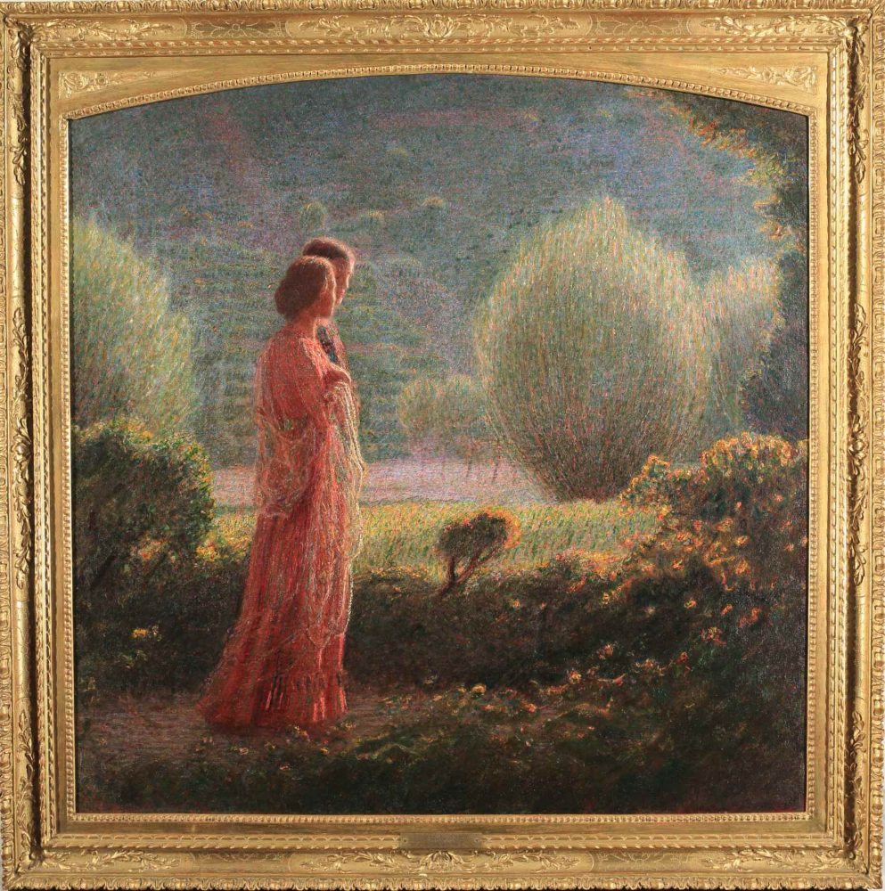 Giuseppe Pellizza da Volpedo, L’amore nella vita (pannello sinistro), 1901-1902 circa, olio su tela, 93 x 92 cm, Collezione privata
