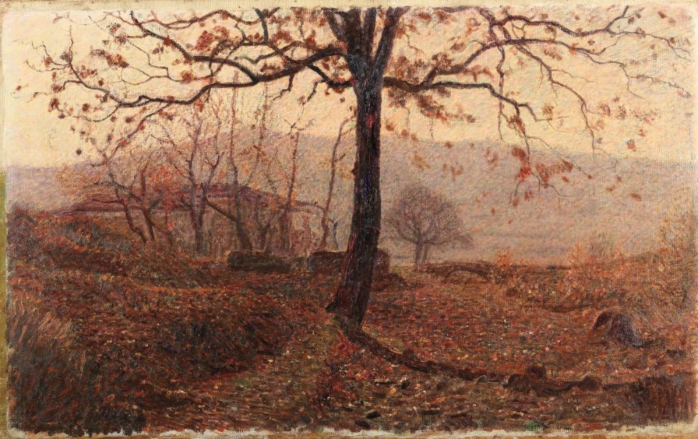 Giuseppe Pellizza da Volpedo, La Clementina, 1906-1907 circa, olio su tela, 50 x 80 cm, Collezione privata, Courtesy Enrico Gallerie d’Arte, Milano