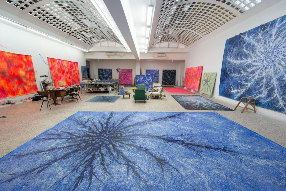 Lo studio di Alberto Di Fabio, a Roma