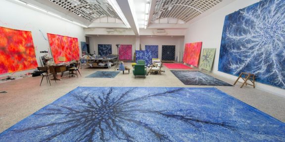 Lo studio di Alberto Di Fabio, a Roma