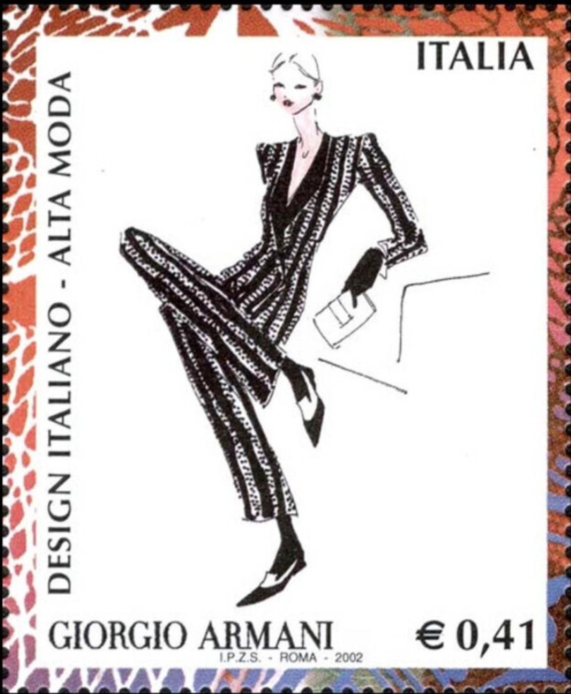 Modello firmato Giorgio Armani sul 41 cent del 2002
