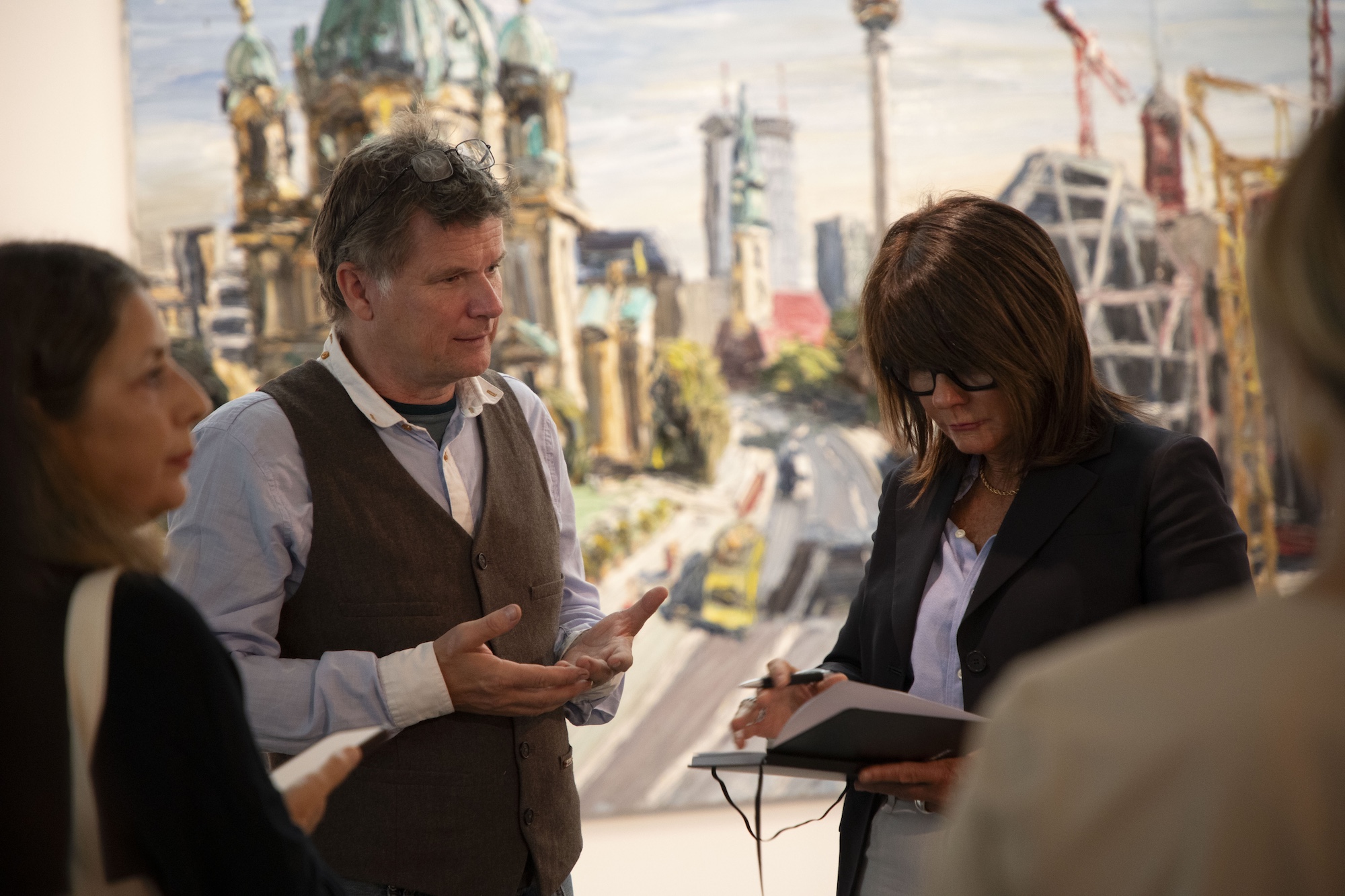 Christopher Lehmpfuhl guida il pubblico tra le sue opere all’Art Forum Würth Capena