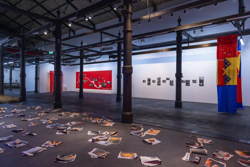 Installation view Spazi di Resistenza, Mattatoio di Roma, Padiglione 9B. Courtesy Latitudo Art Projects ©Monkeys Video Lab