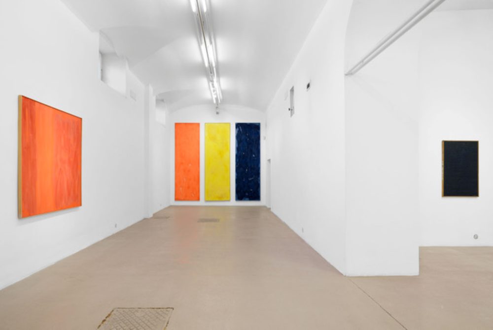 Installation view della mostra “Turcato” alla Fondazione Giuliani per l’Arte Contemporanea di Roma