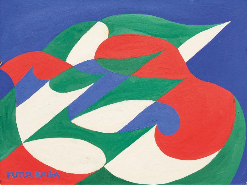 Giacomo Balla, Bandiere in movimento (lotto 52, stima 20-25 mila euro) - Aste Bolaffi