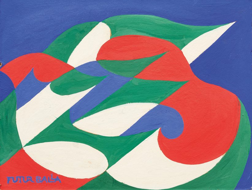 Giacomo Balla, Bandiere in movimento (lotto 52, stima 20-25 mila euro) - Aste Bolaffi