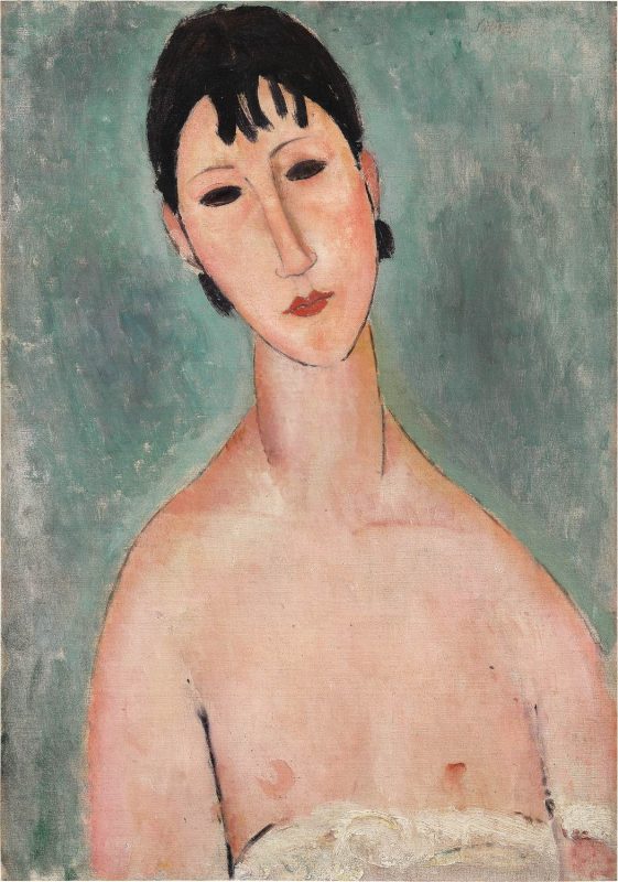 Elvira en buste, Amedeo Modigliani © Born & Art Digital Studio © Sotheby's