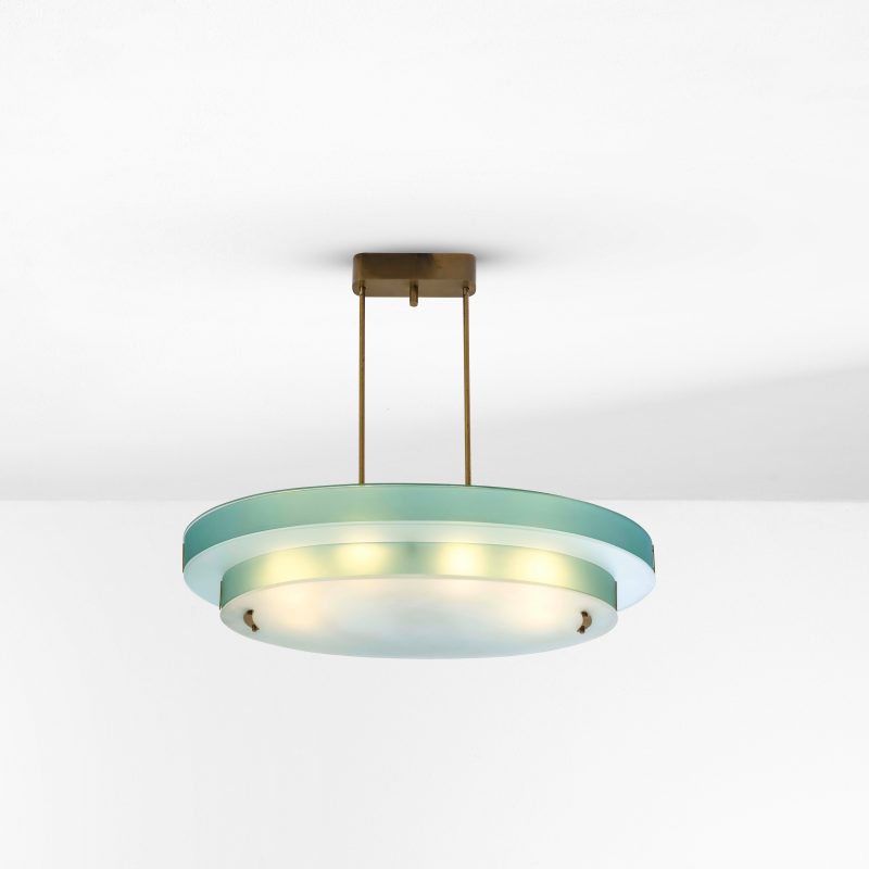 Max Ingrand, Due lampade a sospensione (stima € 6.000/8.000) ©Cambi Casa d'Aste