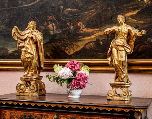 Coppia di sculture, Arte barocca italiana del XVIII secolo