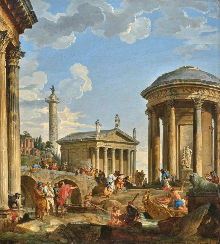 Veduta dell’Isola Tiberina, di Giovanni Paolo Panini