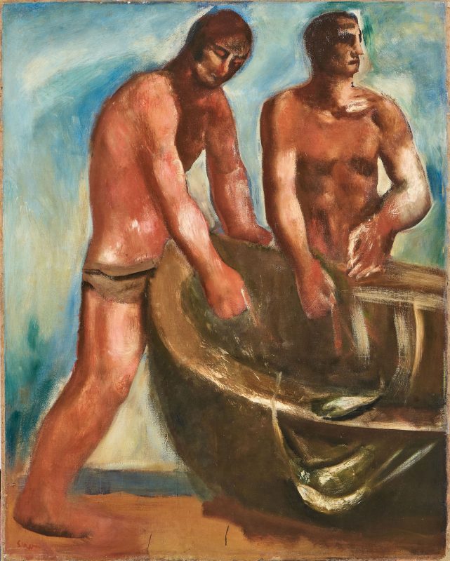 Lotto 559, Mario Sironi, Pescatori, 1930. Stima 400.000/500.000 euro - Farsettiarte