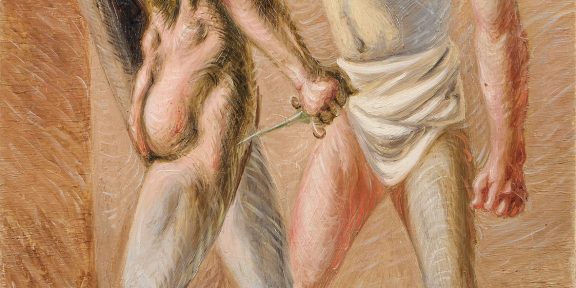 Lotto 565, Giorgio de Chirico, I Gladiatori, 1928. Stima 900.000/1.300.000 euro - Farsettiarte